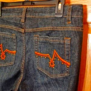 Sz 10 Cache Straight Leg Jeans